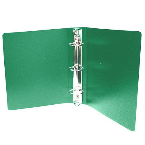 3/4" Green Half Size Poly Binders [55 gauge] (100/Case) Item#11POL85534GN