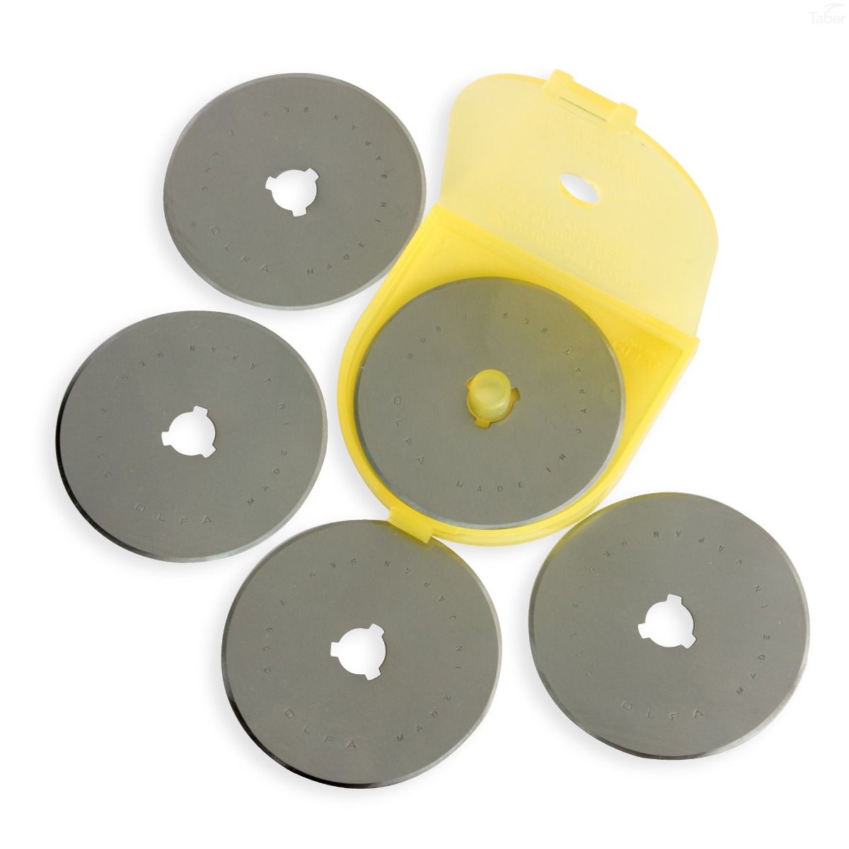 Olfa 60mm Deluxe Rotary Cutter Replacement Blades (5/Pk) #RB60-5 - Clearance Sale