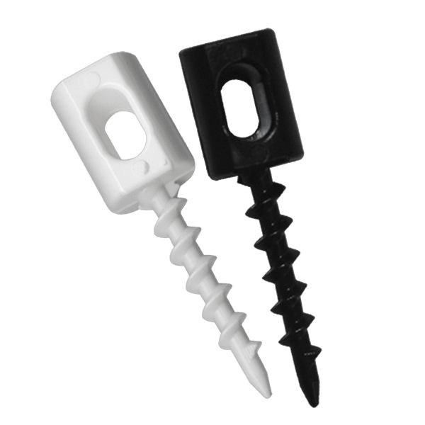 100pk Twist-N-Hook Foam Board Hangers, Black or White