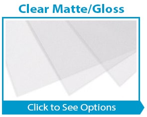 Clear Matte/Gloss Binding Report Covers