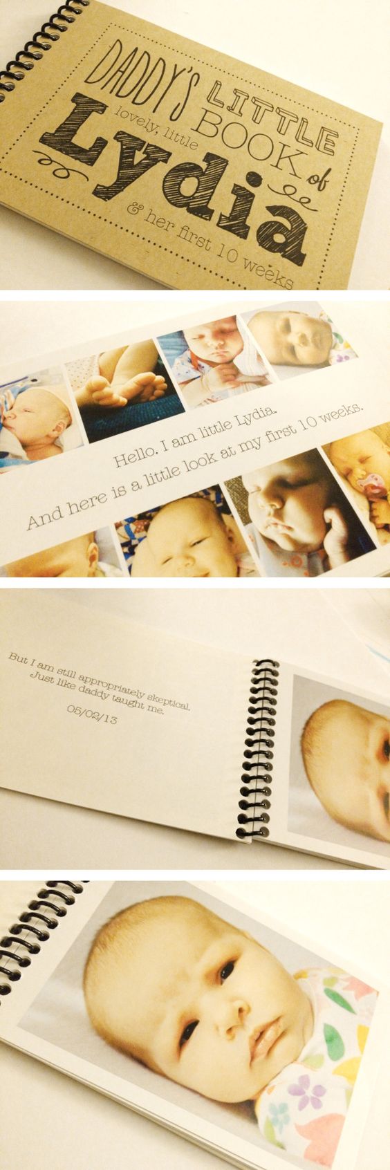 Spiral Bound Photo Album | Baby Book Idea