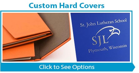 Custom Hard Turned Edge Binding Report Covers