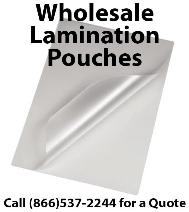 Wholesale Laminating Pouches Discount Pricing