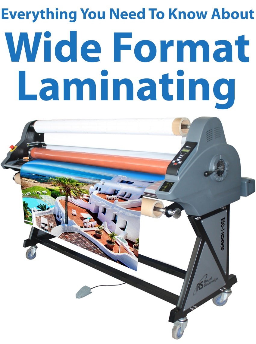 canvas texture laminating film, giving a physical protection to