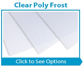 Clear Poly Frost Binding Report Covers