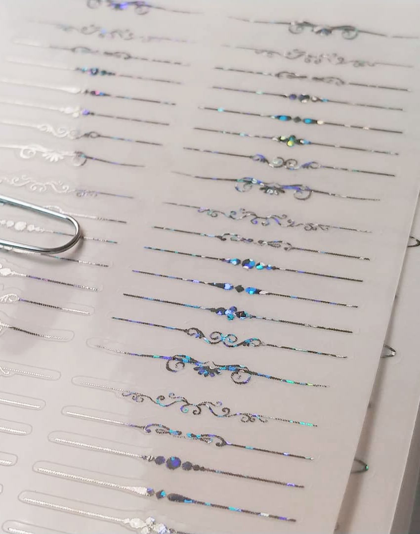 Foiled stickers