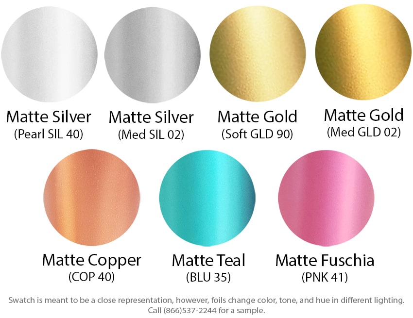 Satin Matte Foil Color Swatch