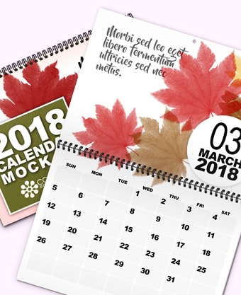 Pushpin Wire Calendars | Double Sheet Calendars