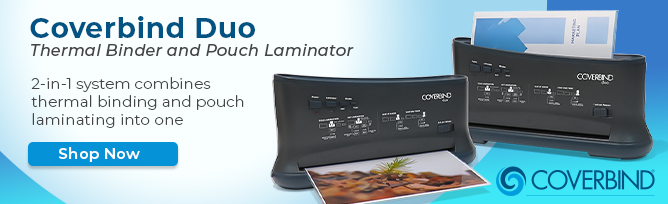 Coverbind Duo Laminator and Thermal Binding Machine Combo Machine