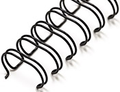 Black Twin Loop Wire-O Binding Spines