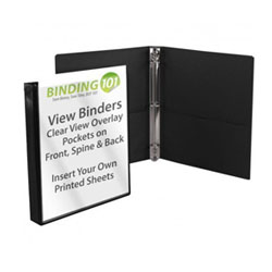 Black Half Size View Binders (Price per Box)