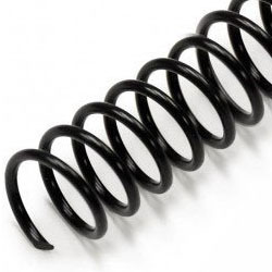 4:1 Black 12" Spiral Plastic Coils