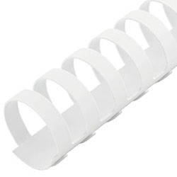 White Plastic Binding Combs (Price per Box)