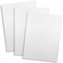 Standard 15pt White Vinyl Report Covers (Pack of 100)