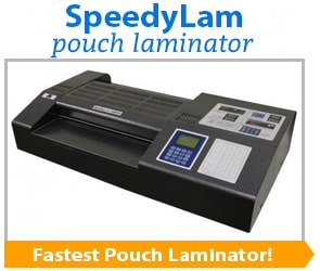 SpeedyLam Pouch Laminator - The Fastest Laminator