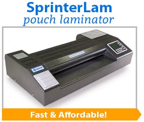 SprinterLam Pouch Laminator - Fast + Affordable